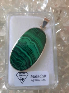 MALACHIT STŘÍBRO Ag 925