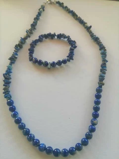 LAPIS LAZULI NÁHRDELNÍK + NÁRAMEK