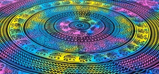 MANDALA  BARVY ŽIVOTA 140*170