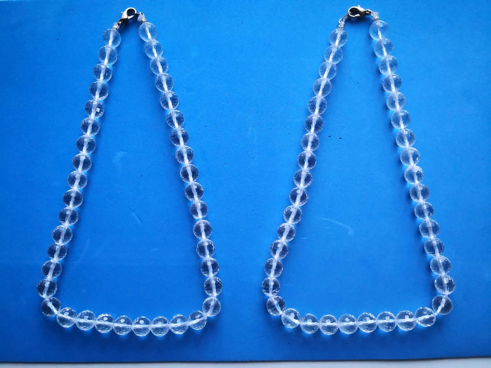 Křišťál z kuliček náhrdelník  22 cm