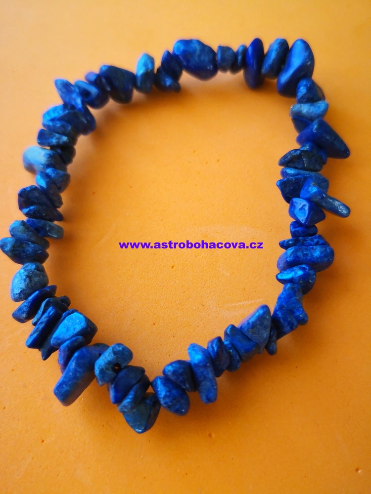 Lapis lazuli extra náramek tromlovaný