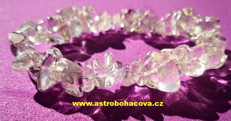 KŘIŠTÁL NÁRAMEK 8 CM