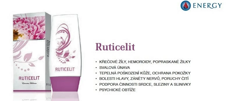 KRÉM RUTICELIT KRÉM - KŘEČOVÉ ŽÍLY, HEMEROIDY