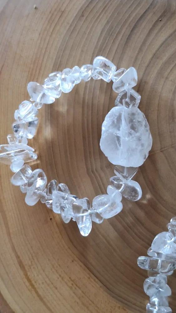 KŘIŠTÁL SUROVINA + NÁRAMEK 