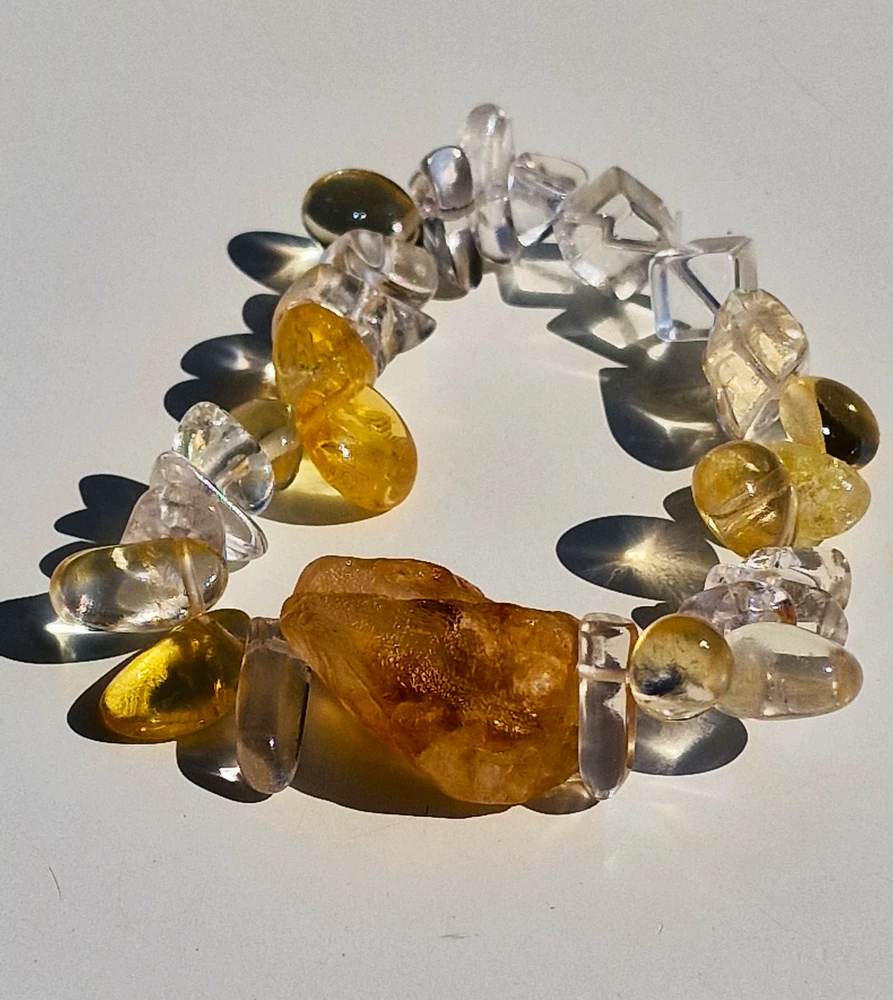 CITRÍN + KŘIŠTÁL Slunce na vaší ruce 