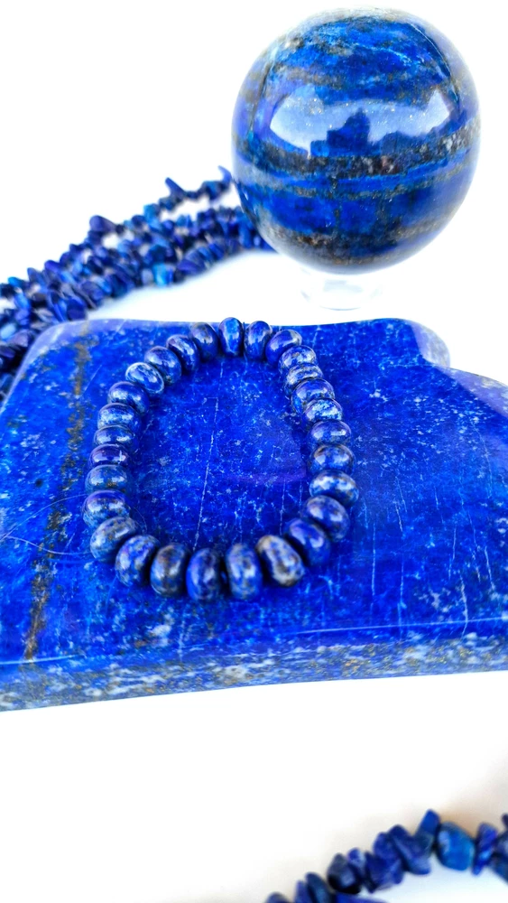 LAPIS LAZULI + křištál náramek