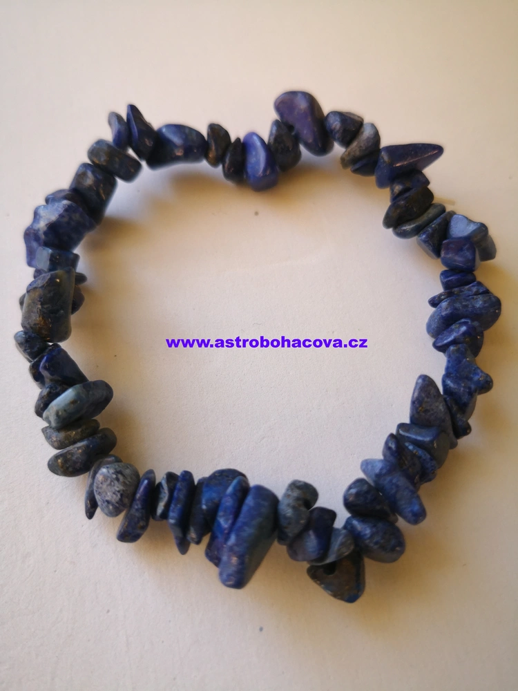 Lapis lazuli extra náramek tromlovaný