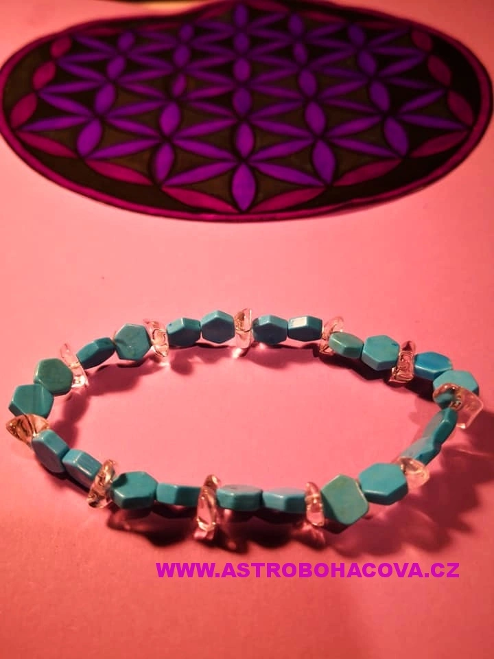 KŘIŠTÁL náramek+ HOWLIT