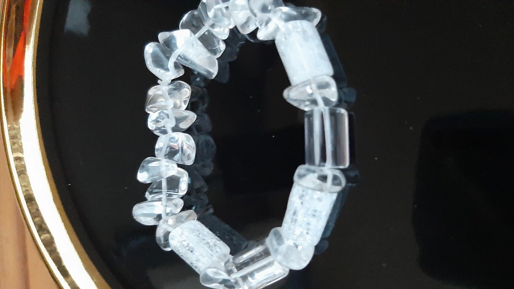 KŘIŠTÁL NÁRAMEK - VÁLEČEK 