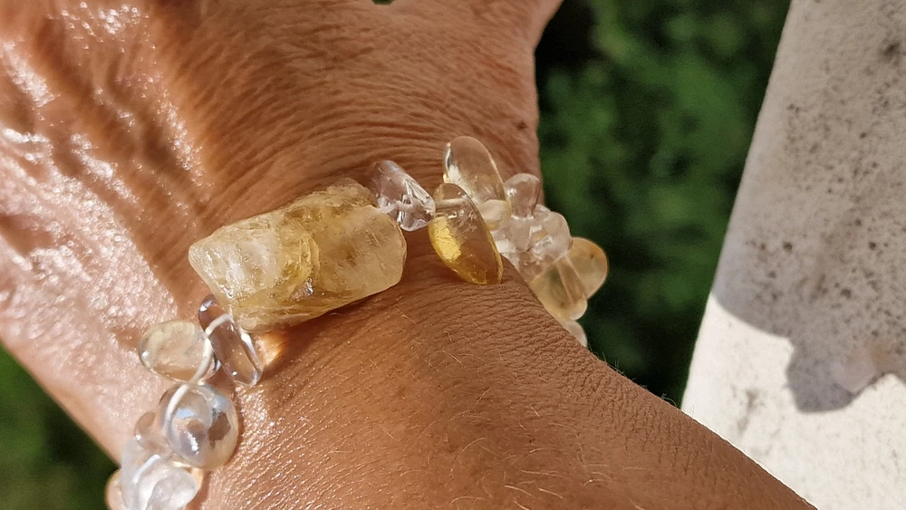CITRÍN + KŘIŠTÁL Slunce na vaší ruce 