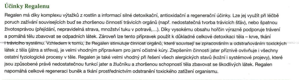 REGALEN -ČISTÍ JÁTRA