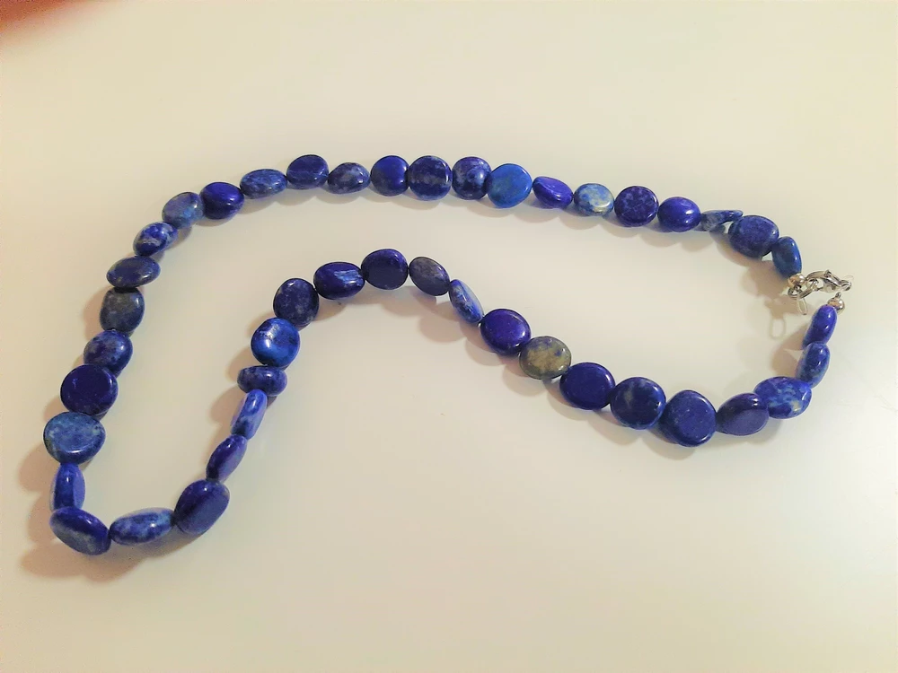 LAPIS LAZULI PECIČKY - NÁHRDELNÍK 