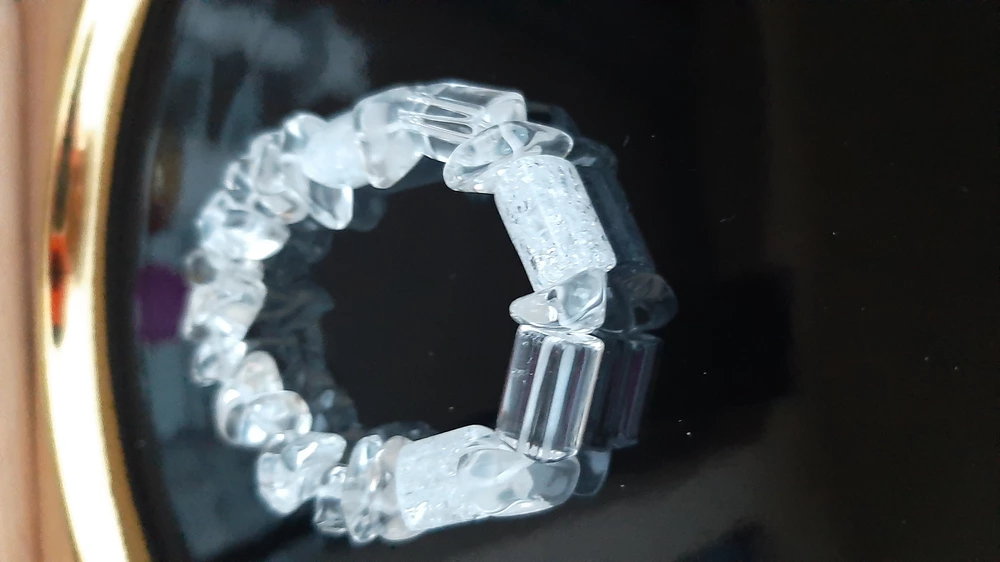 KŘIŠTÁL NÁRAMEK - VÁLEČEK 