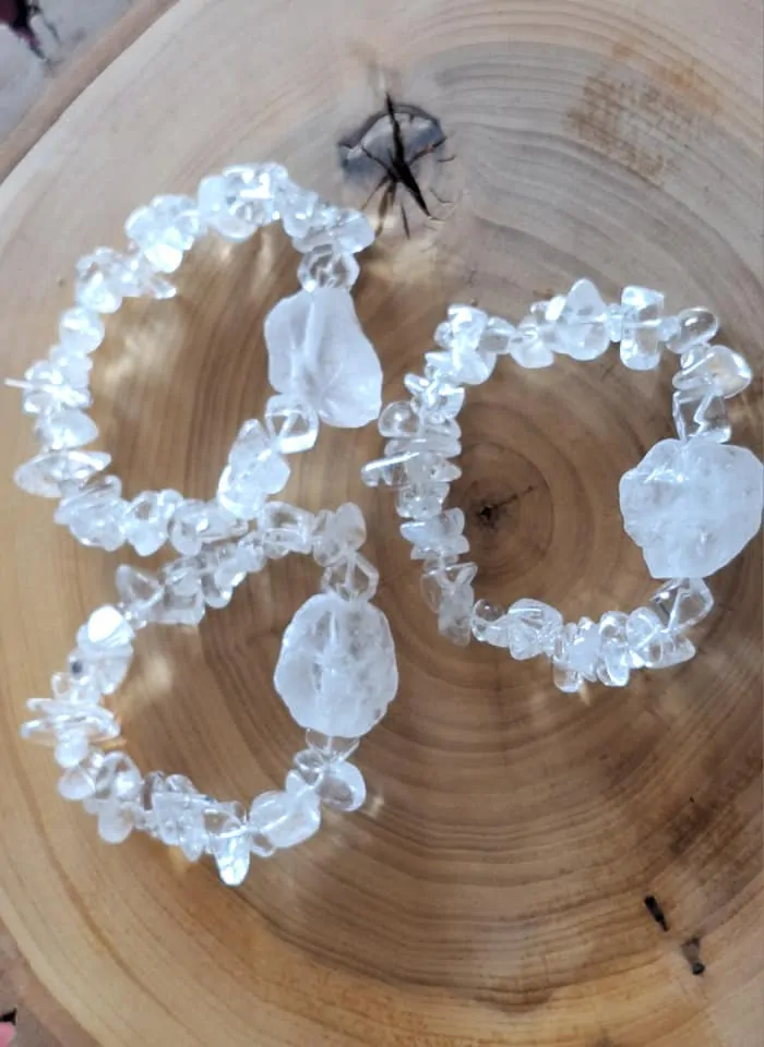 KŘIŠTÁL SUROVINA + NÁRAMEK 