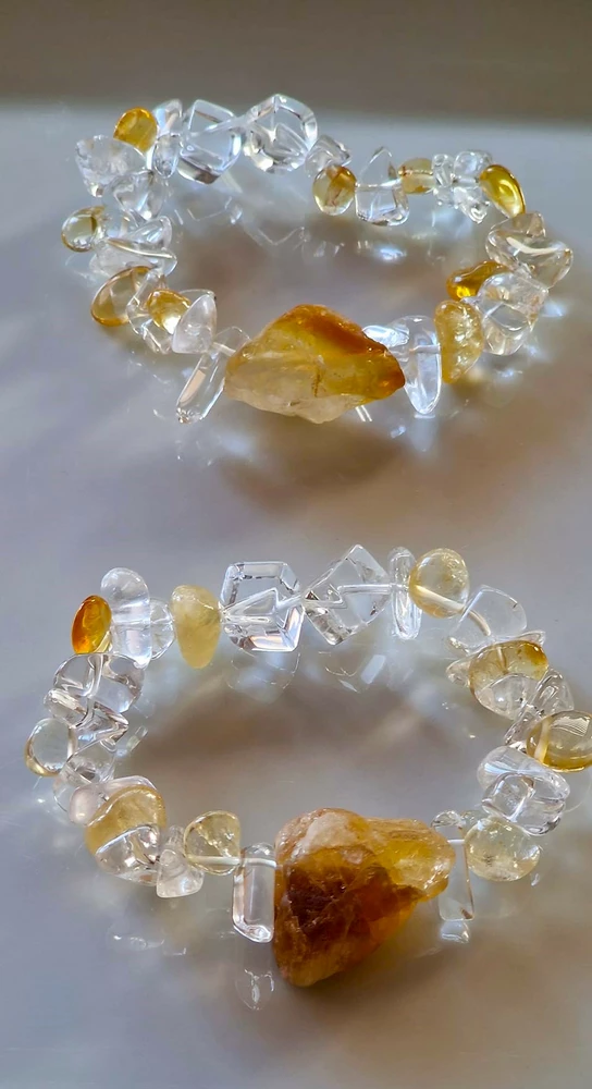 CITRÍN + KŘIŠTÁL Slunce na vaší ruce 