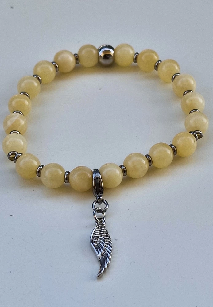 KALCIT andělská křídla 3 čakra  