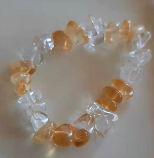 CITRÍN + KŘIŠŤÁL NÁHRDELNÍK, 