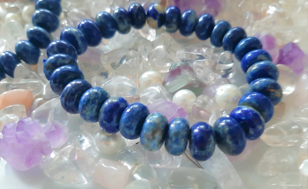 LAPIS LAZULI + křištál náramek