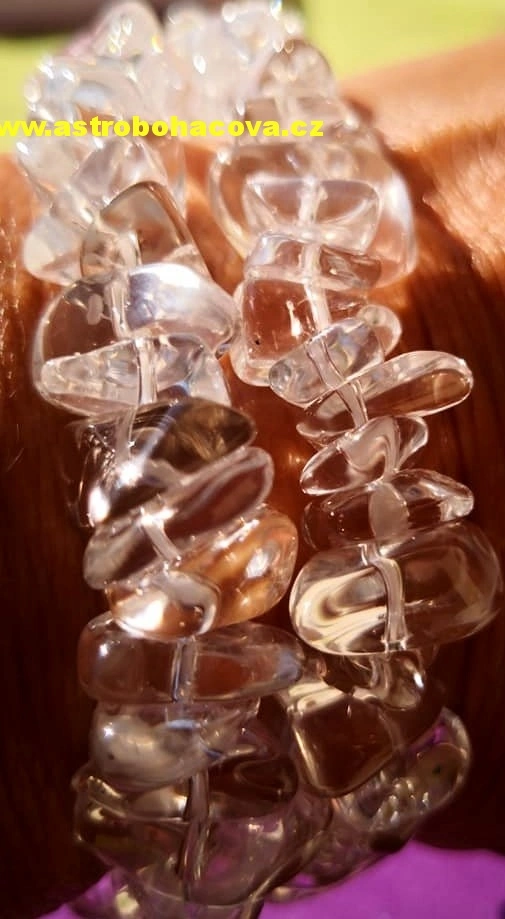 KŘIŠTÁL NÁRAMEK 8 CM