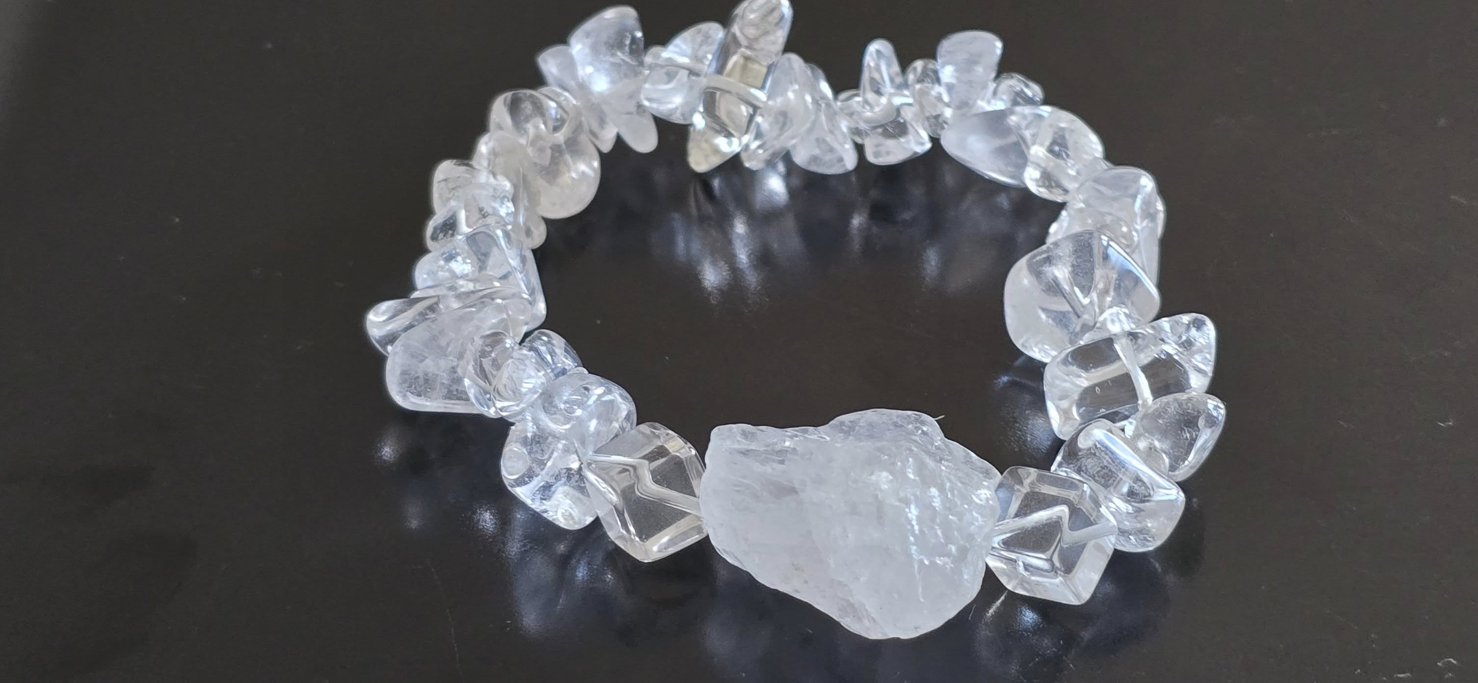 KŘIŠTÁL SUROVINA + NÁRAMEK 